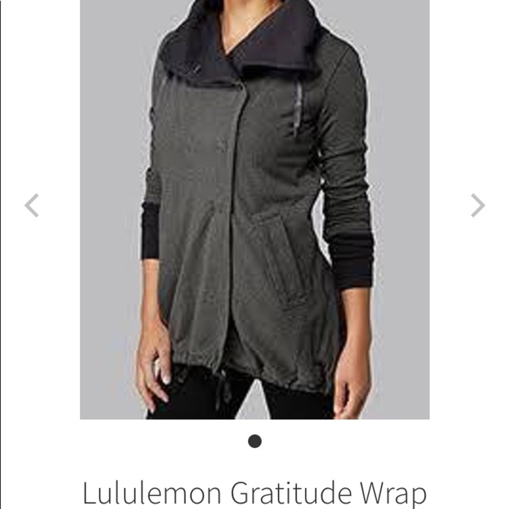 Lululemon Heathered Charcoal Gray Gratitude Wrap